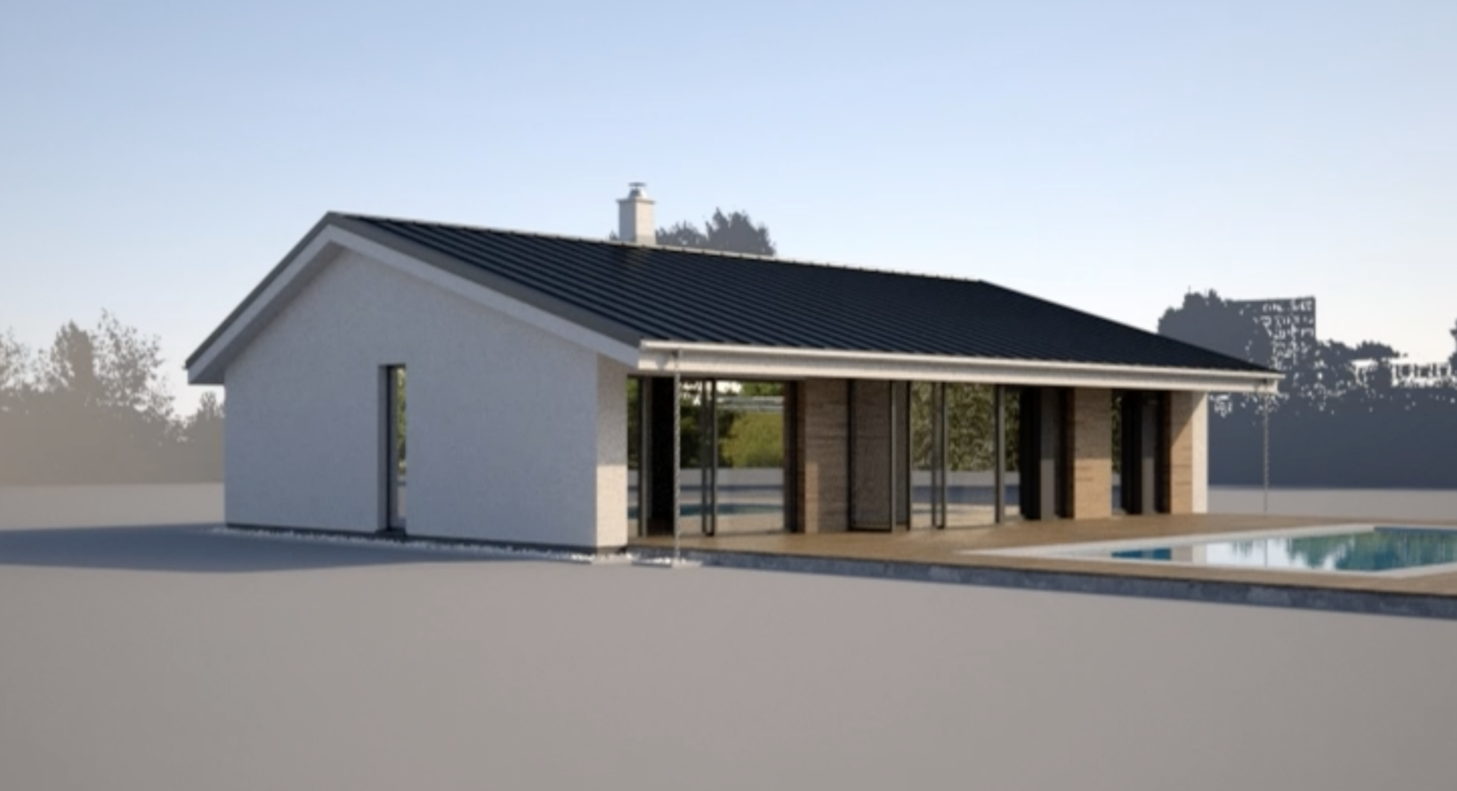 Model bungalovu- Dům B